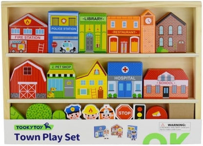 Juguetoon Holz-Stadt Schild Set