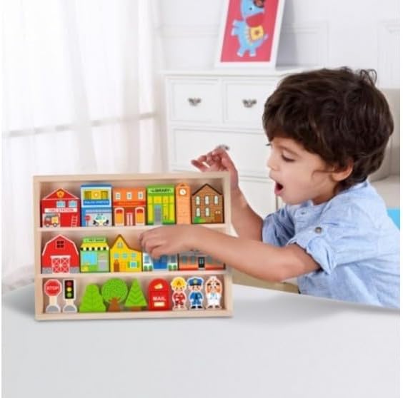 Juguetoon Holz-Stadt Schild Set