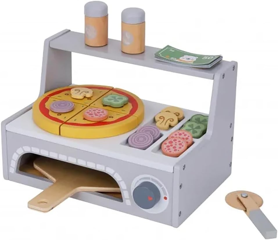 Forno per Pizza in Legno Gioco Simbolico per Bambini