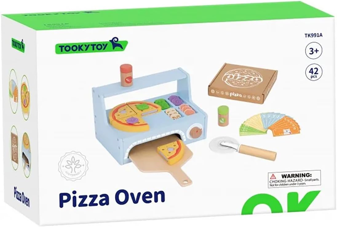 Forno per Pizza in Legno Gioco Simbolico per Bambini