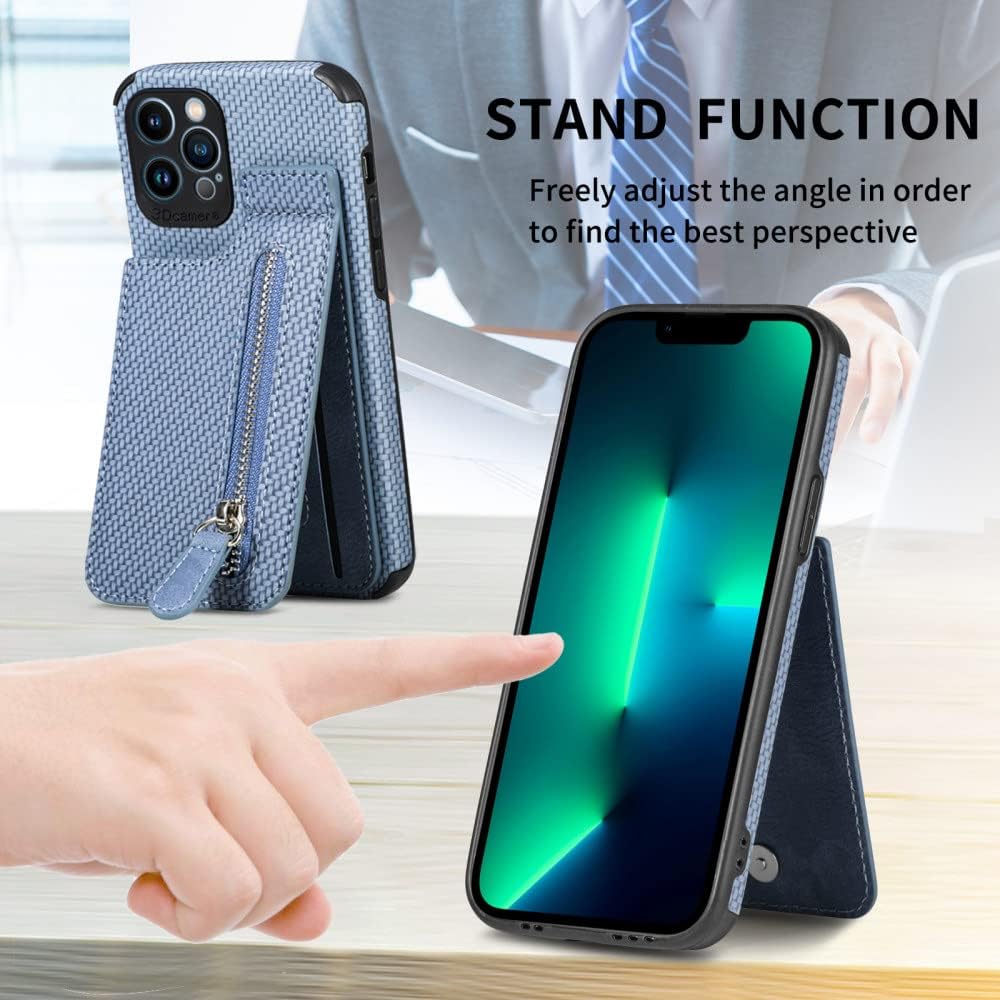 Zipper Cards Wallet Leather Phone Case For iPhone 13 12 Mini 11 Pro Max X XS XR 8 7 6 6S Plus SE 2020 Purse Card Holder Cover,Black,For iPhone SE 2020