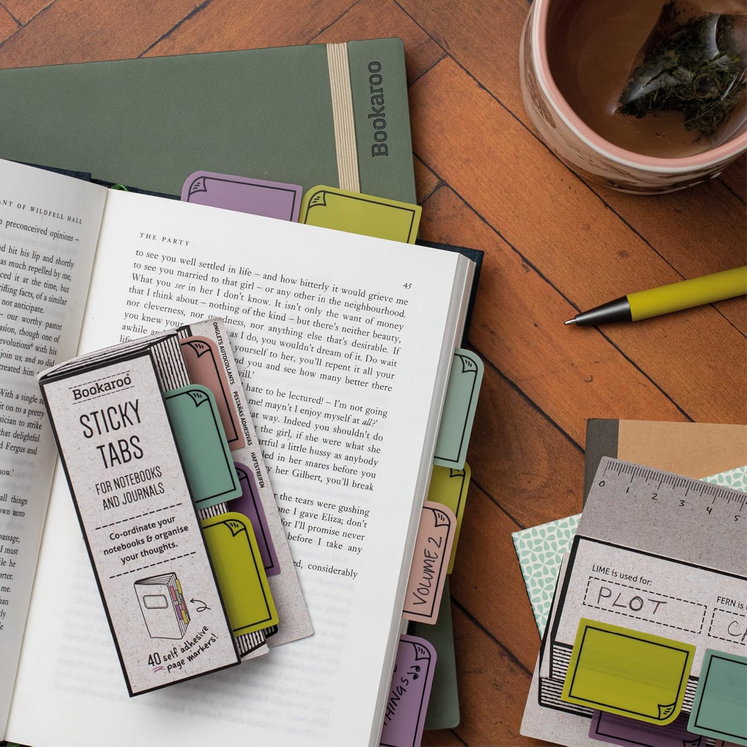 IF Bookaroo Sticky Tabs - Pastels,White