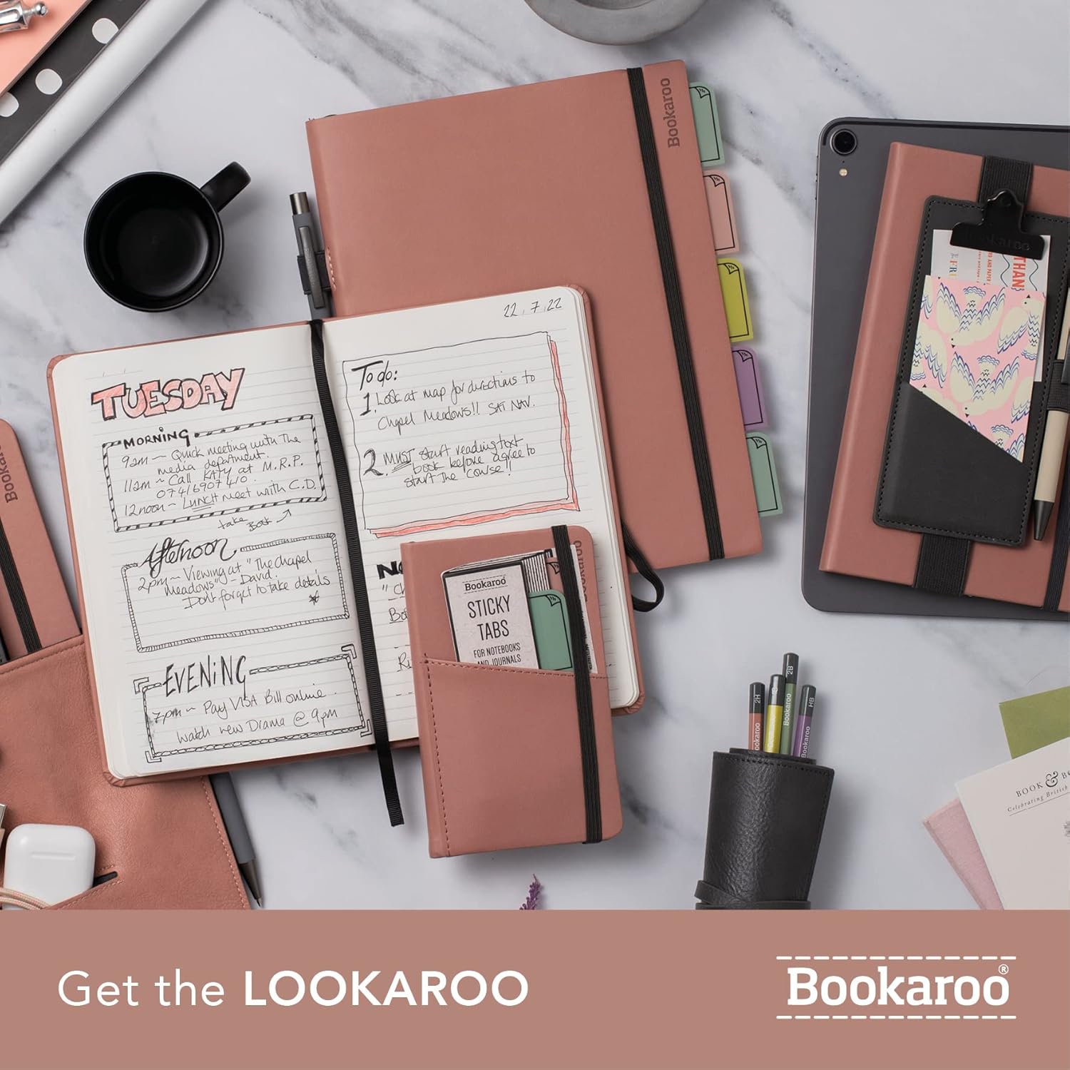 IF Bookaroo Sticky Tabs - Pastels,White