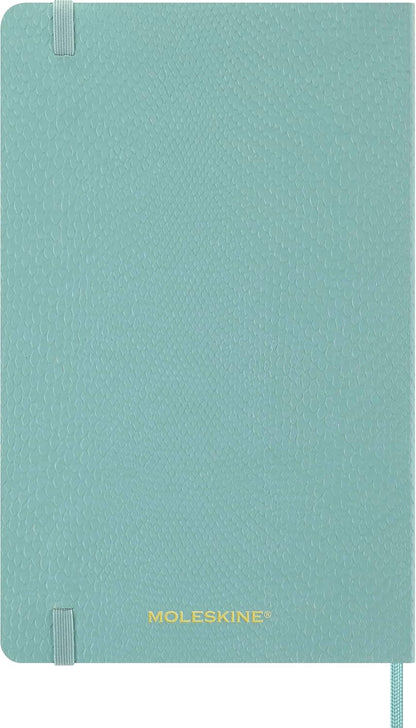 Moleskine Weekly Planner 2026 Precious and Ethical, 12-Month Weekly Agenda With Space For Notes, Vegan Soft Cover Python Effect, Sage Green Color, Size 13x21 cm