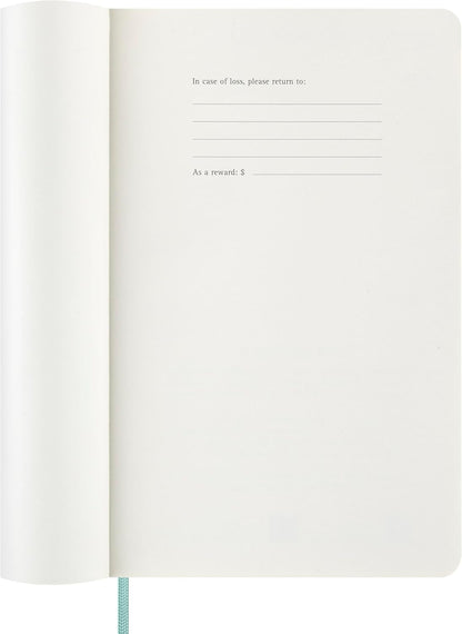 Moleskine Weekly Planner 2026 Precious and Ethical, 12-Month Weekly Agenda With Space For Notes, Vegan Soft Cover Python Effect, Sage Green Color, Size 13x21 cm