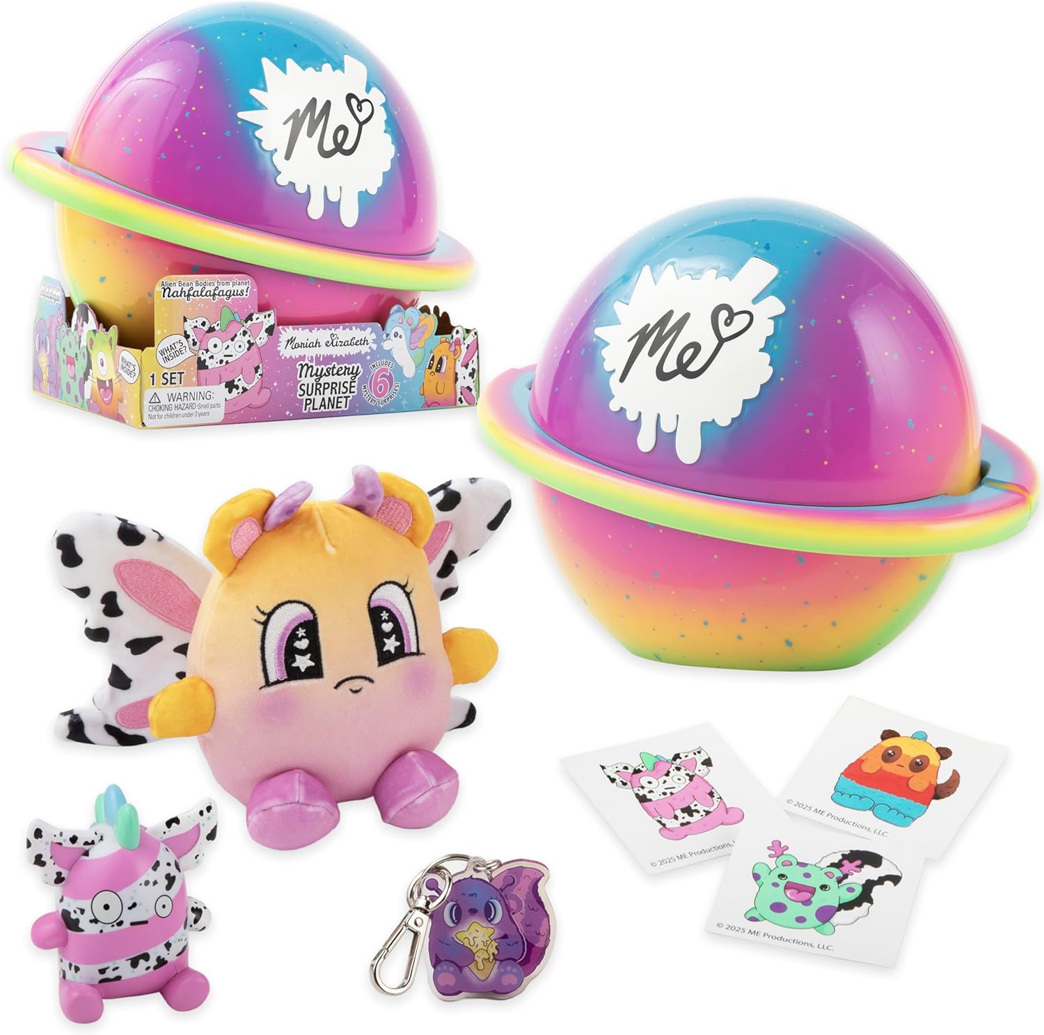 Moriah Elizabeth Mystery Surprise Planet, Exclusive Mini Mystery Plushies, Stickers, Keychain, Exclusive Figures, Official Moriah Elizabeth Merch