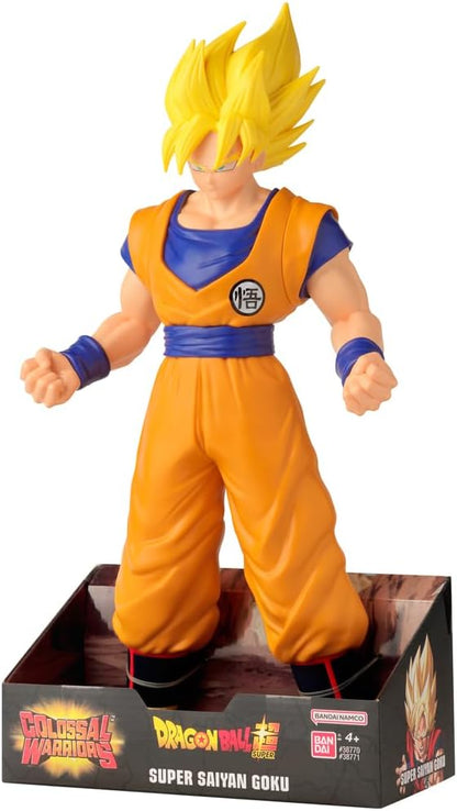 BANDAI Dragon Ball Riesenfigur Goku Super Saiyan, 40,6 cm, bewegliches Spielzeug der Dragon Ball-Serie, für Kinder und Sammler (38771