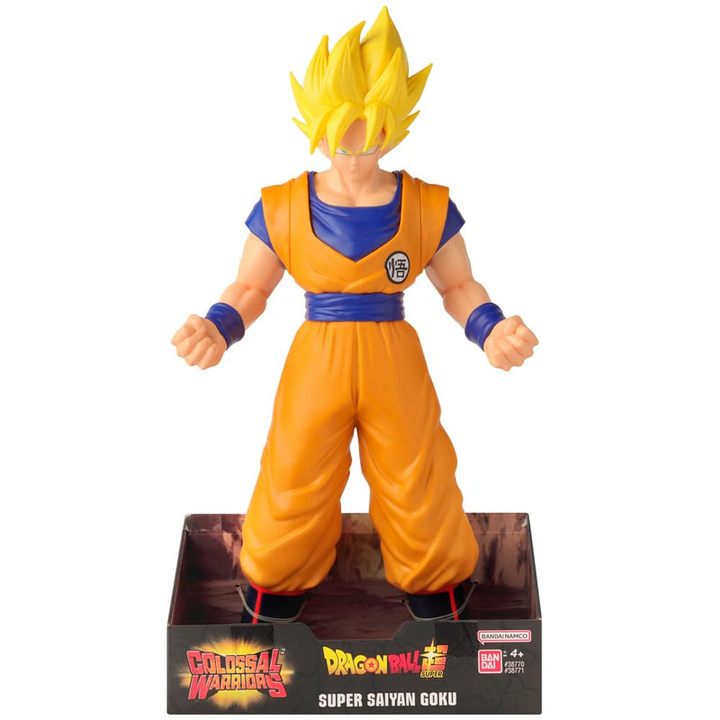 BANDAI Dragon Ball Riesenfigur Goku Super Saiyan, 40,6 cm, bewegliches Spielzeug der Dragon Ball-Serie, für Kinder und Sammler (38771