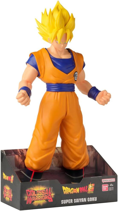 BANDAI Dragon Ball Riesenfigur Goku Super Saiyan, 40,6 cm, bewegliches Spielzeug der Dragon Ball-Serie, für Kinder und Sammler (38771