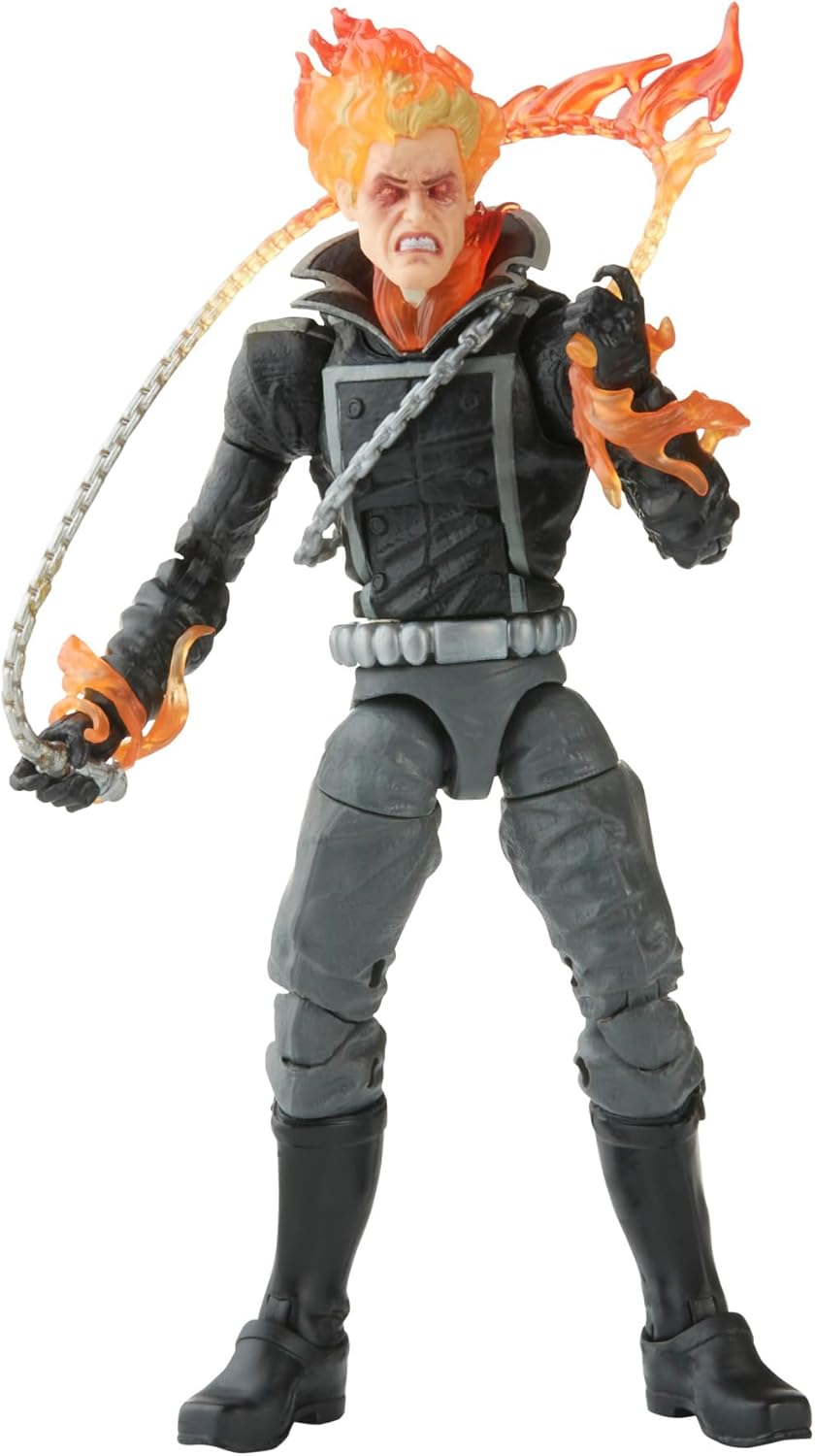 Marvel Hasbro, Legends Series, Comics, Ghost Rider, action figure giocattolo da 15 cm, 6 accessori