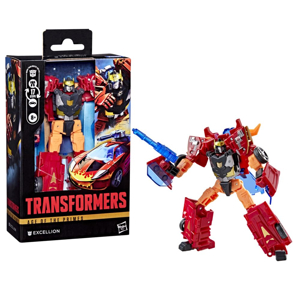 Transformers, Age of The Primes Deluxe Class, Cybertron, Action Figure di Excellion