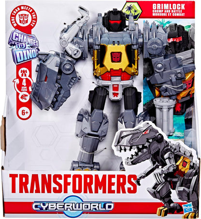 Transformers CYBERWORLD Grimlock Chomp & Battle Action Figure