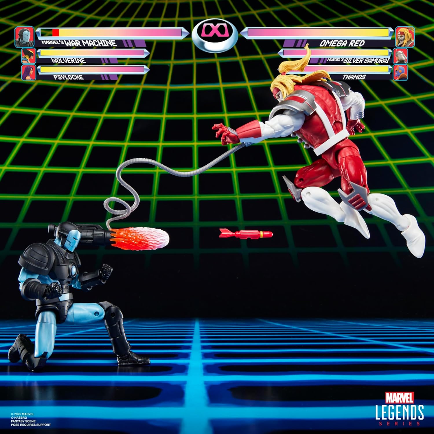 Marvel Legends Series Gamerverse Marvel's War Machine vs Marvel's Omega Red Action Figure Collectibles