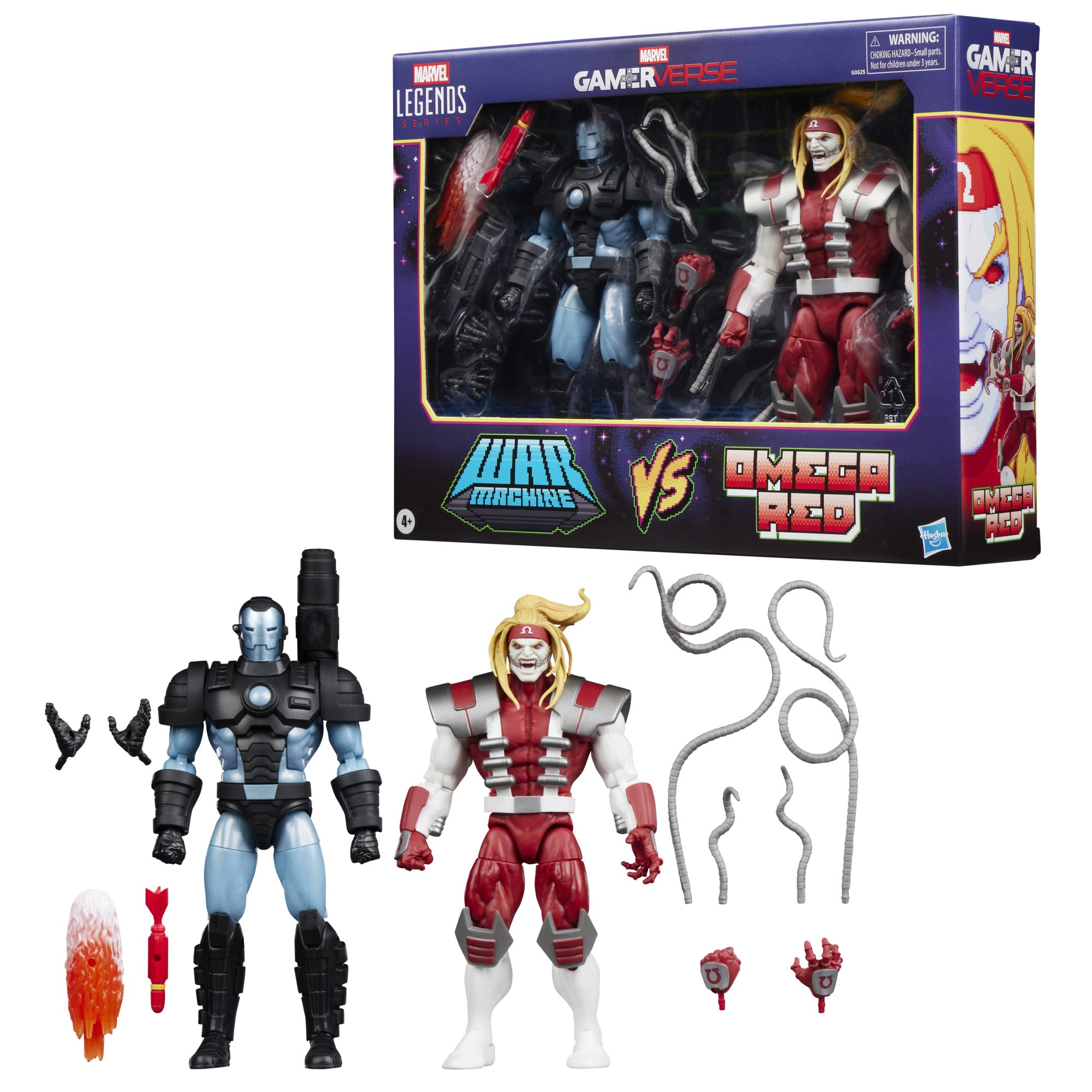 Marvel Legends Series Gamerverse Marvel's War Machine vs Marvel's Omega Red Action Figure Collectibles