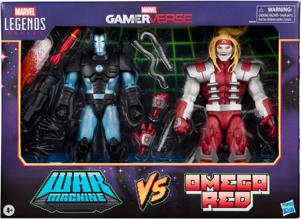 Marvel Legends Series Gamerverse Marvel's War Machine vs Marvel's Omega Red Action Figure Collectibles