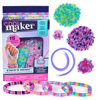 Cool Maker - Recharges Atelier À Bracelets Heishi - Extension Pour Machine Kit Bracelet Amitié 1 300 Perles - Utilisation Simple - Tendance Fun Facile - Loisir Créatif Enfant - Jouet Enfant 7 Ans Et +