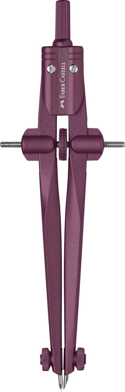 Faber-Castell Stream 2022 Compass with Quick-Set Mechanism - Blackstone or Berry