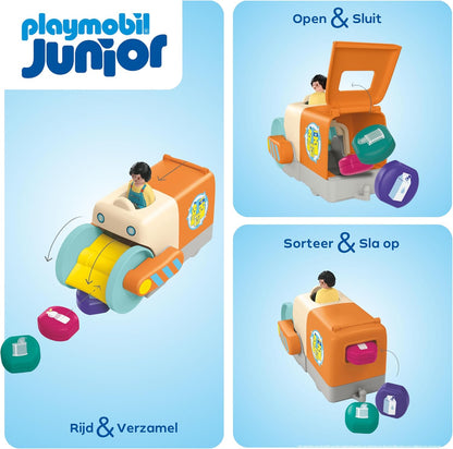 Playmobil - Junior: Push And Grab Garbage Collector (71774)