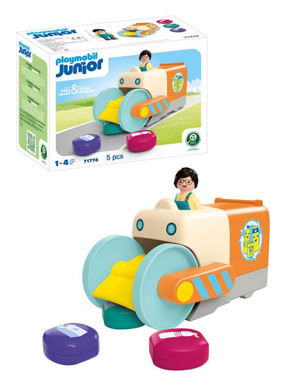 Playmobil - Junior: Push And Grab Garbage Collector (71774)