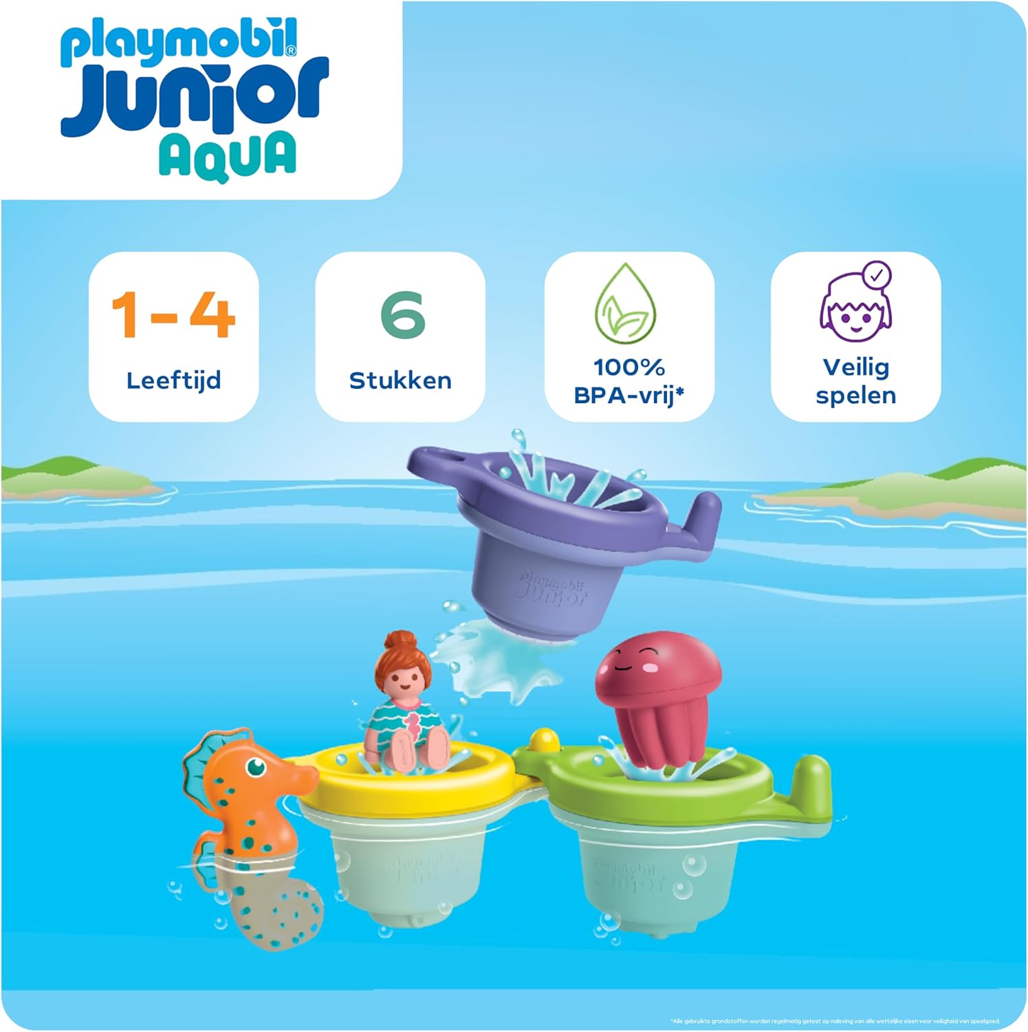 Playmobil - Junior Aqua: Floating Cups With Water Fun (71776)