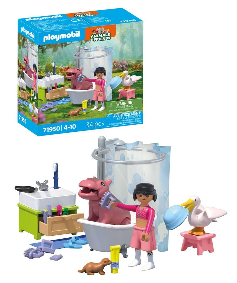 Playmobil - Animals & Friends: Animal Bathtime (71950)