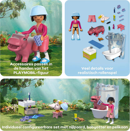 Playmobil - Animals & Friends: Animal Bathtime (71950)
