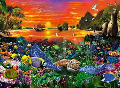 Ravensburger - Legpuzzel Schildpad In Het Rif 500st.