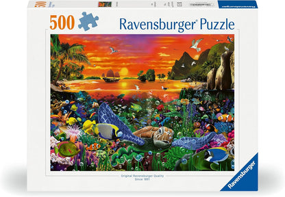 Ravensburger - Legpuzzel Schildpad In Het Rif 500st.