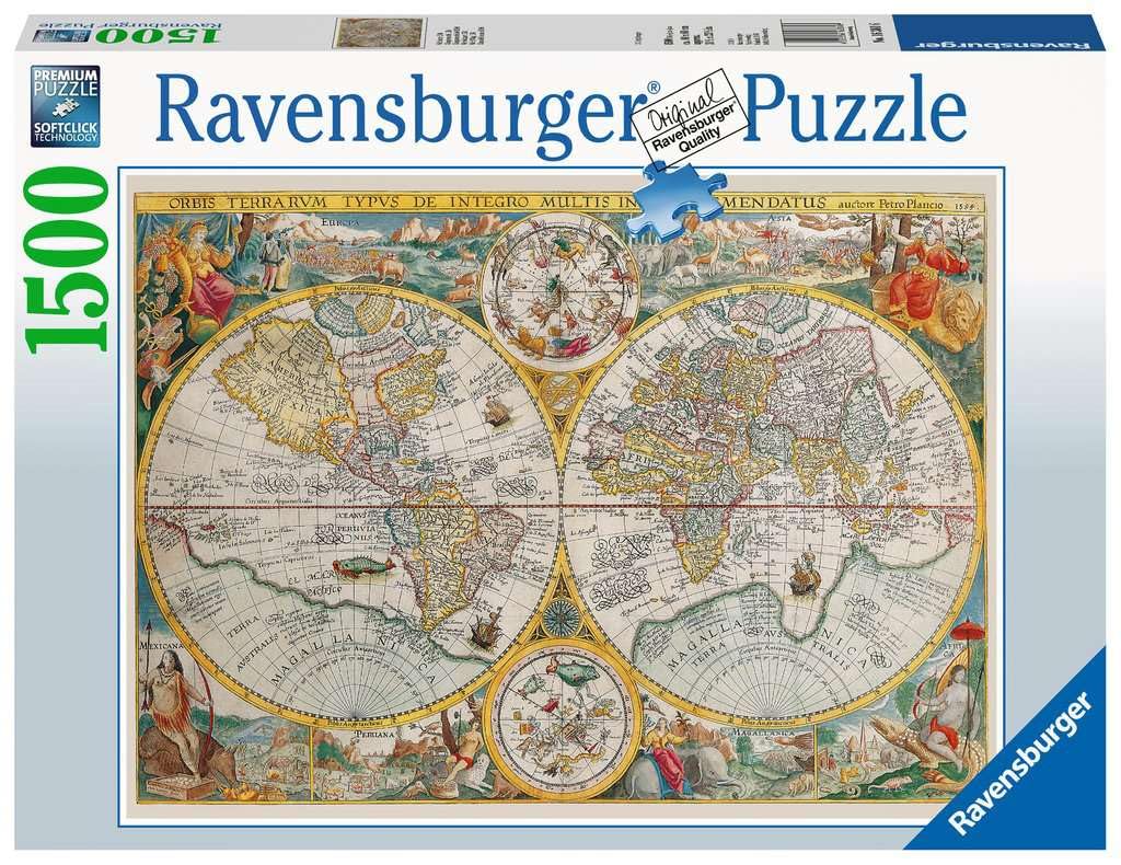 Ravensburger - Legpuzzel Wereldkaart 1594 1500st.