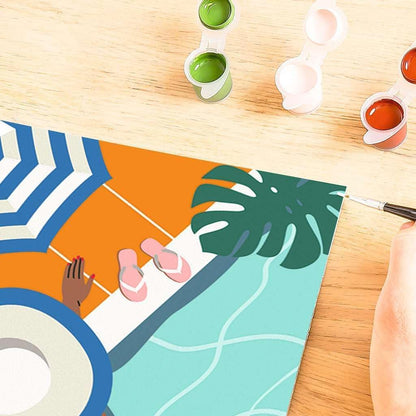 Ravensburger - CreArt Schilderen op Nummer - Zwembad