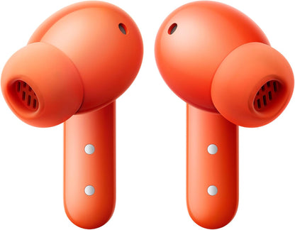 CMF Buds 2 Wireless Earbuds with 48 dB Hybrid ANC, 55-Hour Battery Life, 11mm PMI Driver, 6 HD mics and Spatial Audio, IP55 Dust & Water Resistance - Orange