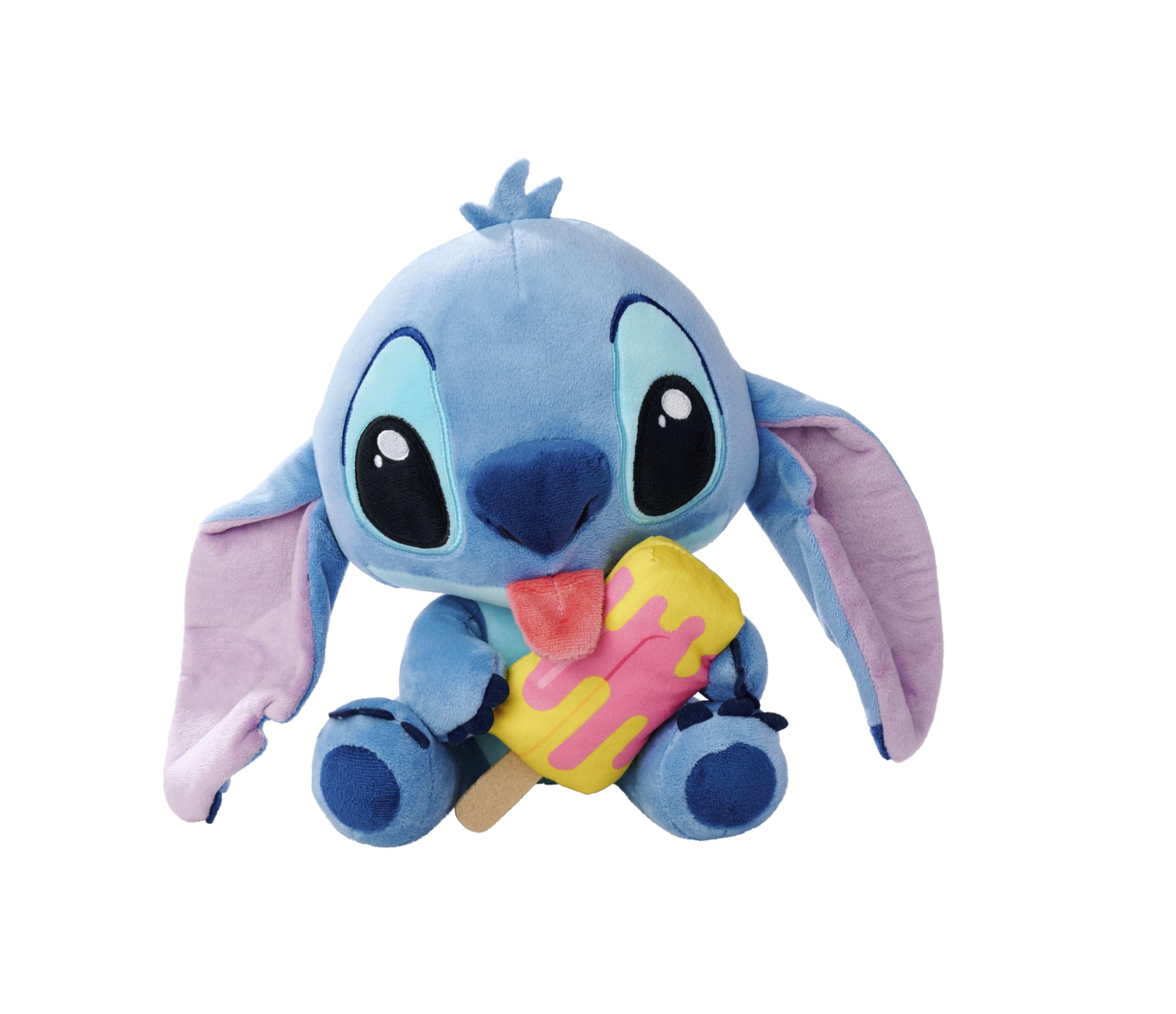Disney Stitch with Ice Lolly 25 cm Plush Figure, Suitable from the First Months of Life