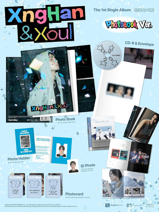 Waste No Time - Photo Book Version - 104pg Photobook, ID Card, Photocard, Unit Photocard + Polaroid