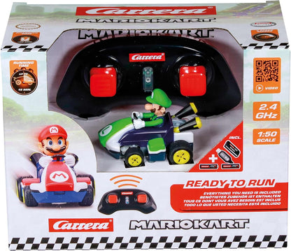 Carrera RC Mario Kart Mini RC Luigi, For Children and Adults, Boys & Girls, Unique Original Licence, Instant Driving Fun with Ready to Run, Green