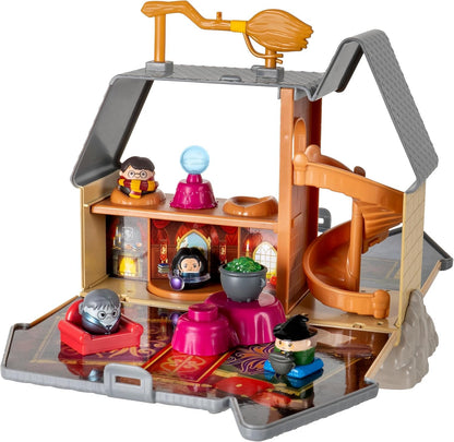 Squish-a-longs “Harry Potter” Hogwarts Castle Playset - Severus Snape, Harry Potter, Minerva McGonagall, and Moaning Myrtle, Accessories and play and display Hogwarts Castle