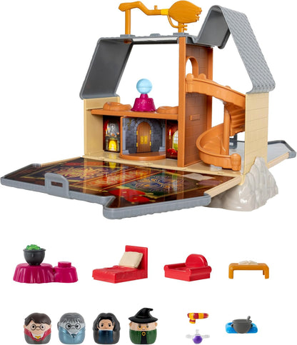Squish-a-longs “Harry Potter” Hogwarts Castle Playset - Severus Snape, Harry Potter, Minerva McGonagall, and Moaning Myrtle, Accessories and play and display Hogwarts Castle