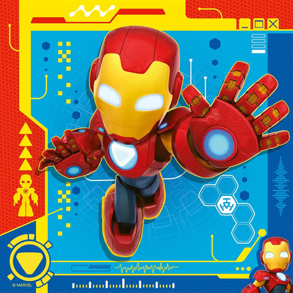 Ravensburger Iron Man & His Awesome Friends 3x 49 piece Jigsaw Puzzles for Adults and Kids Age 5 Years Up