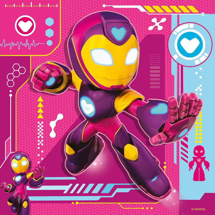 Ravensburger Iron Man & His Awesome Friends 3x 49 piece Jigsaw Puzzles for Adults and Kids Age 5 Years Up