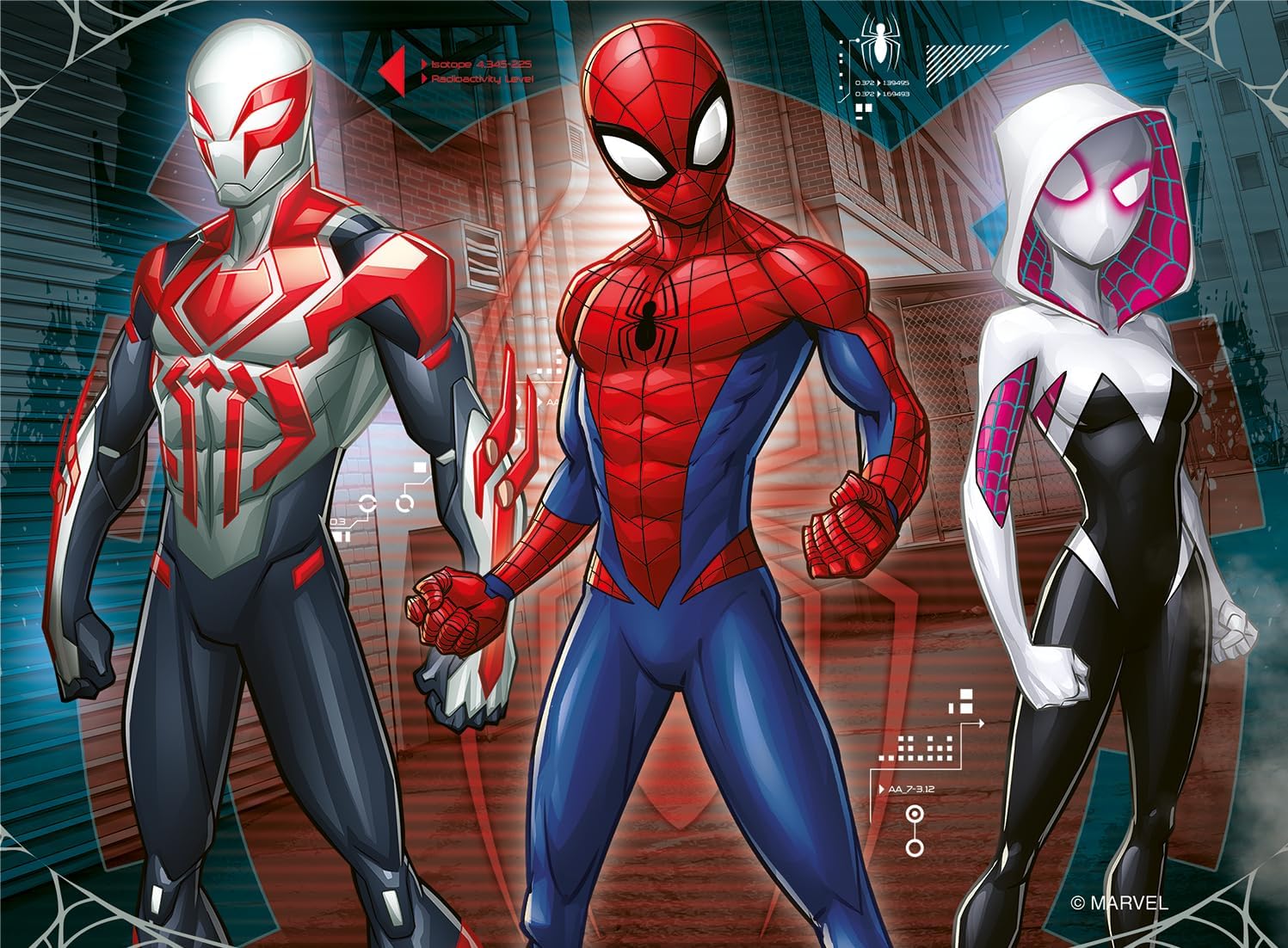 Ravensburger Marvel Spider-Man 4 in Box (12, 16, 20, 24 piece) Jigsaw Puzzles for Adults and Kids Age 3 Years Up