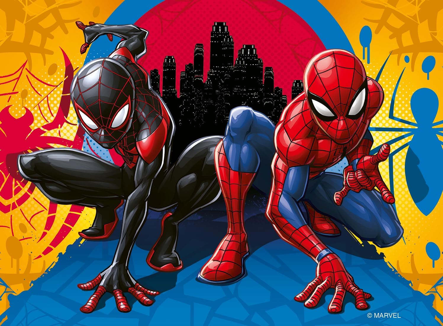 Ravensburger Marvel Spider-Man 4 in Box (12, 16, 20, 24 piece) Jigsaw Puzzles for Adults and Kids Age 3 Years Up