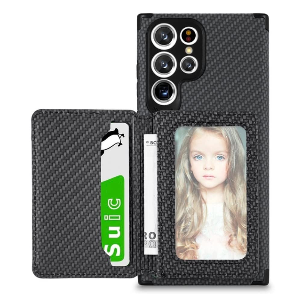 Wallet Leather Case For Samsung Galaxy S22 Ultra S21 Plus S20 FE A03S A12 A13 A23 A31 A32 A33 A50 A51 A52 A53 A70 A71 A72 A73,Black,For Galaxy S21
