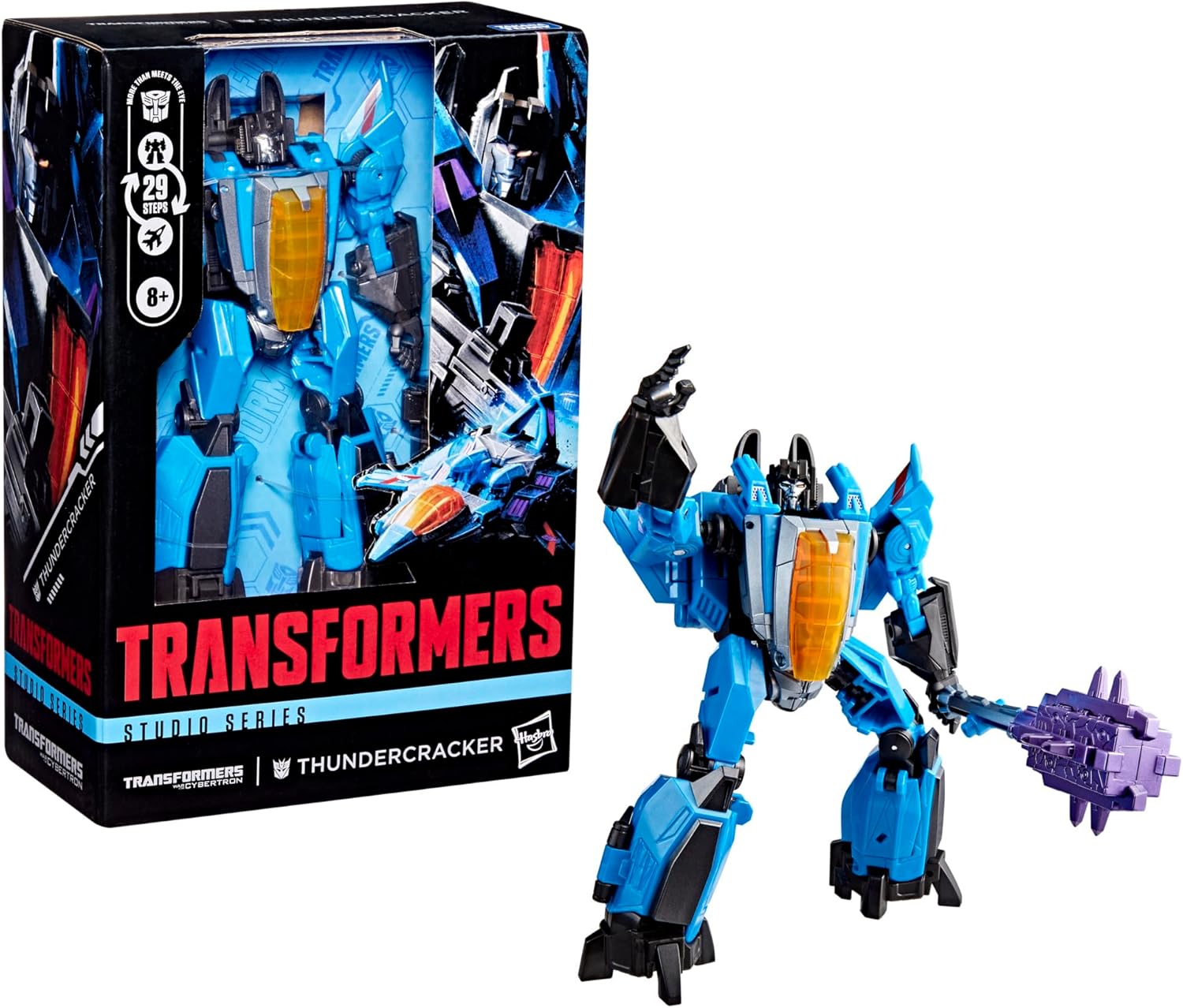 Transformers Studio Series Voyager Class, action figure di Thundercracker, ispirata al videogioco battaglia per Cybertron