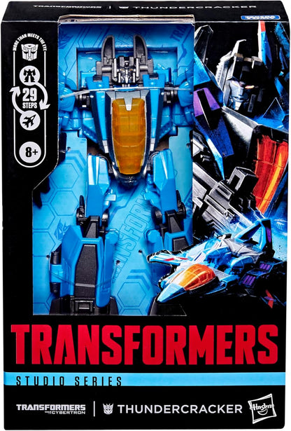 Transformers Studio Series Voyager Class, action figure di Thundercracker, ispirata al videogioco battaglia per Cybertron