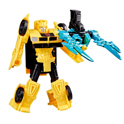 Transformers CYBERWORLD Armored Cyber Changers Bumblebee, actiefiguur