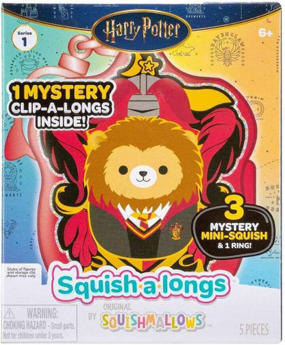 Squish-a-longs “Harry Potter” 1 Mystery Clip-a-Longs Mini-Squish Gryffindor