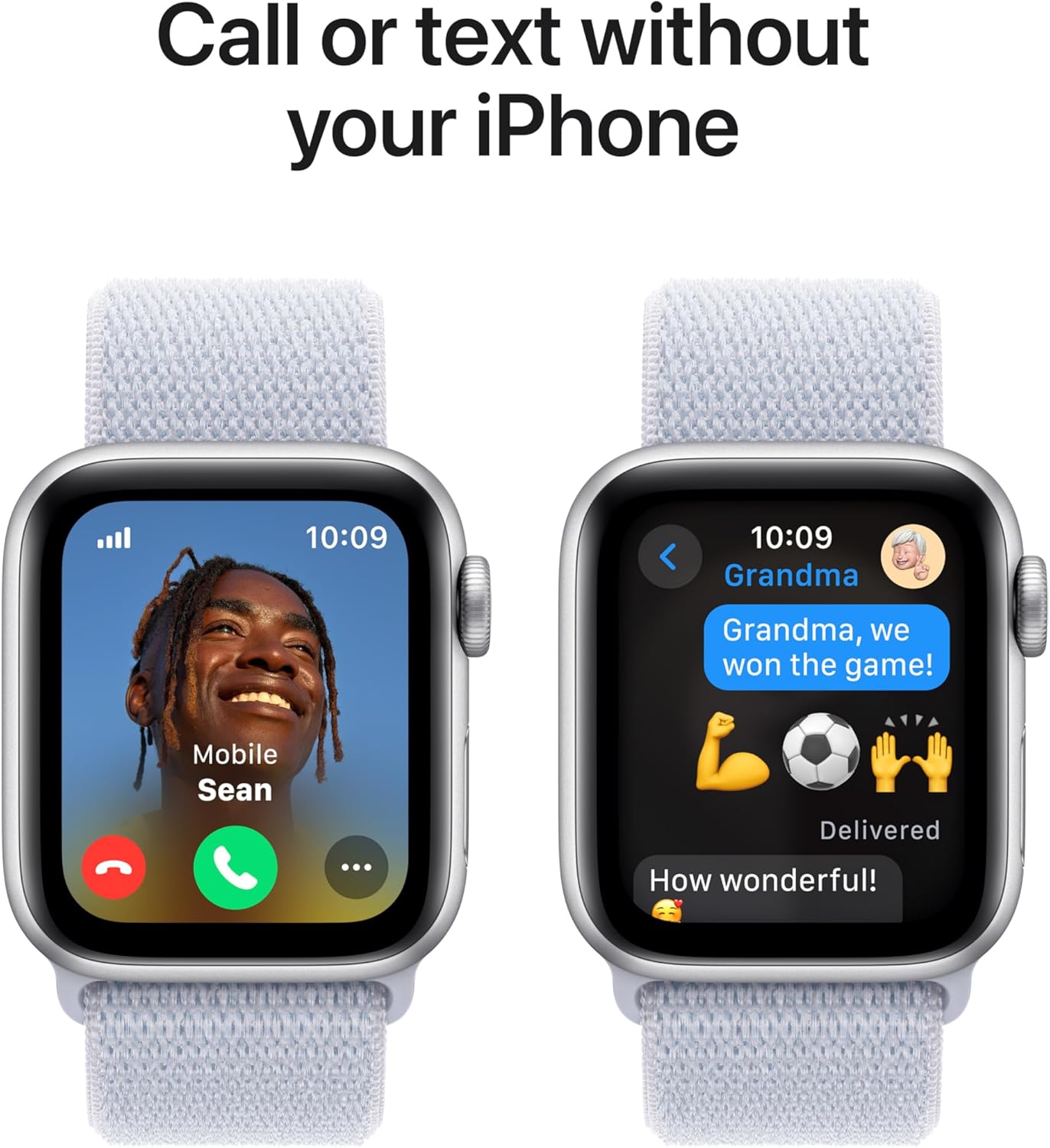 Apple Watch Se (Gps + Cellular) - 2Nd Generation - 40 Mm - Silver Aluminium - Smart Watch With Sport Loop - Soft Double-