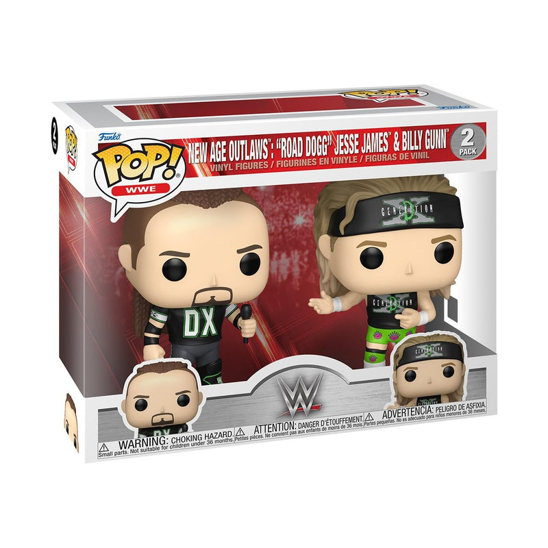 Funko Pop! WWE: New Age Outlaws - Road Dogg Jesse James - 2PK - Vinyl-Sammelfigur - Geschenkidee - Offizielle Handelswaren - Spielzeug Für Kinder und Erwachsene - Sports Fans