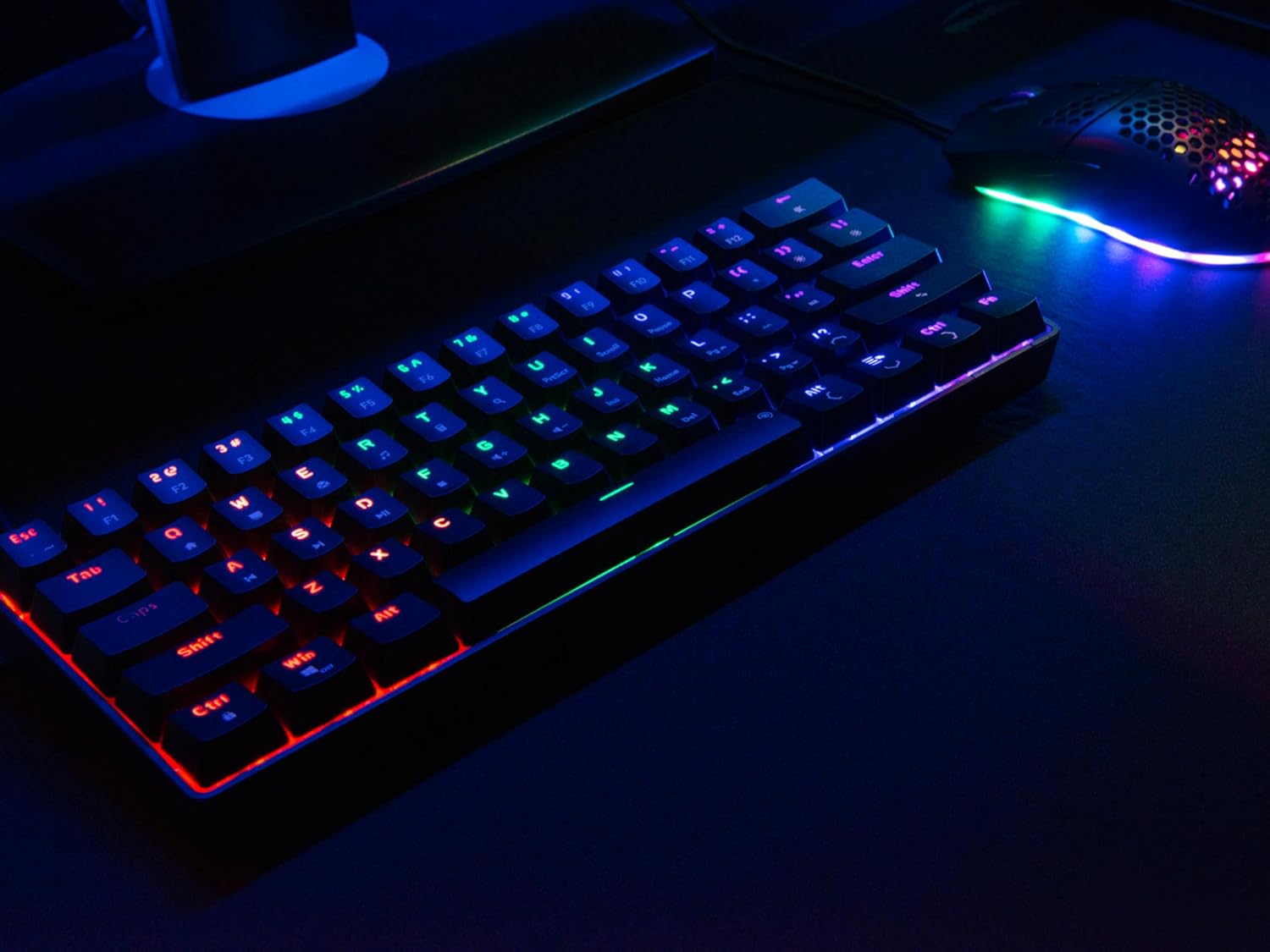Speedlink - Atmos Rgb Rainbow Mechanical 60% Gaming Keyboard With Brown Switches, Black - Us Layout