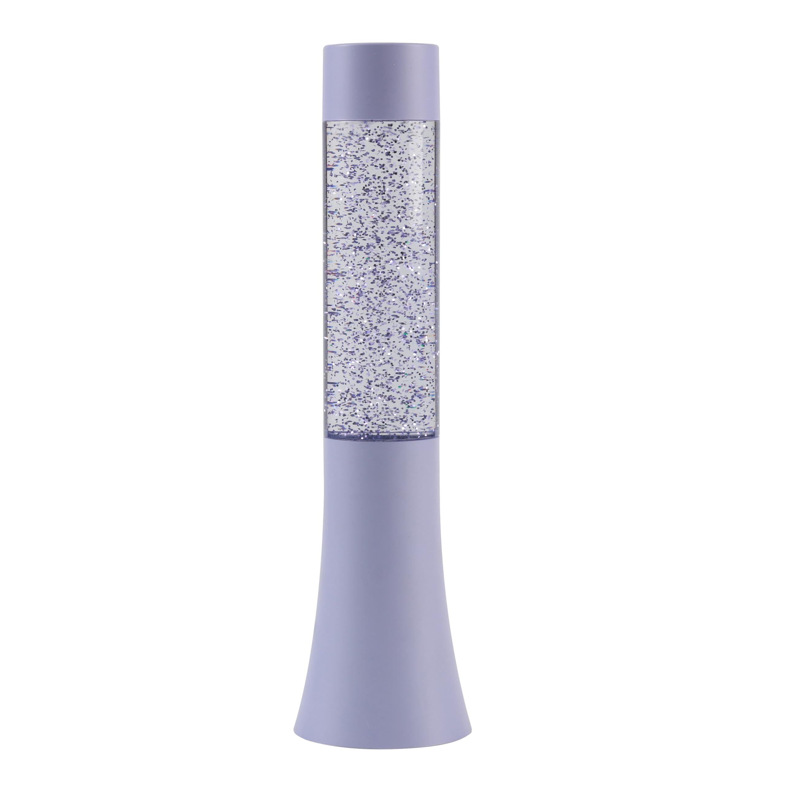 I-TOTAL - Small Lava LED Lamp, Colour Changing Glitter Effect, Coloured Lava Lamp (Pastel Purple) - 33.5 cm