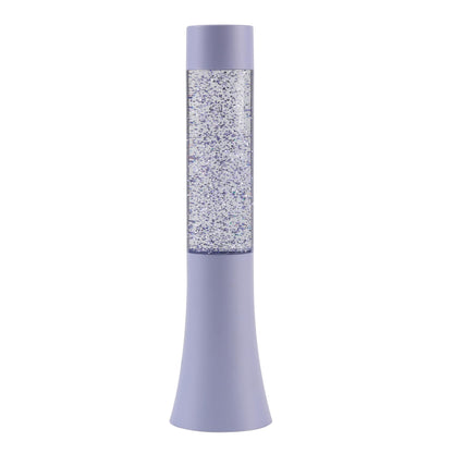 I-TOTAL - Small Lava LED Lamp, Colour Changing Glitter Effect, Coloured Lava Lamp (Pastel Purple) - 33.5 cm